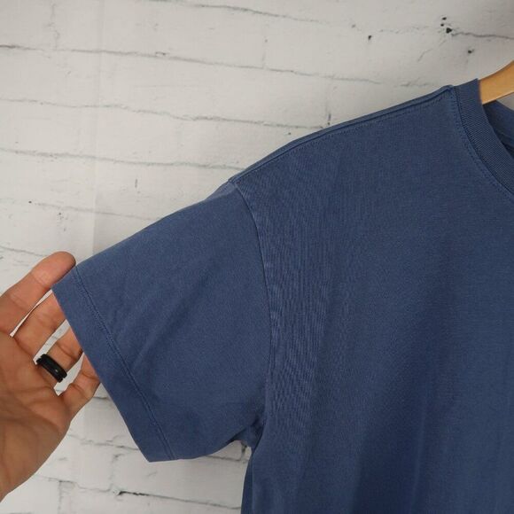 OLD NAVY BLUE CREW NECK SHORT SLEEVE BASIC OVERSIZED COTTON T SHIRT SIZE XS NWT - Picture 8 of 9